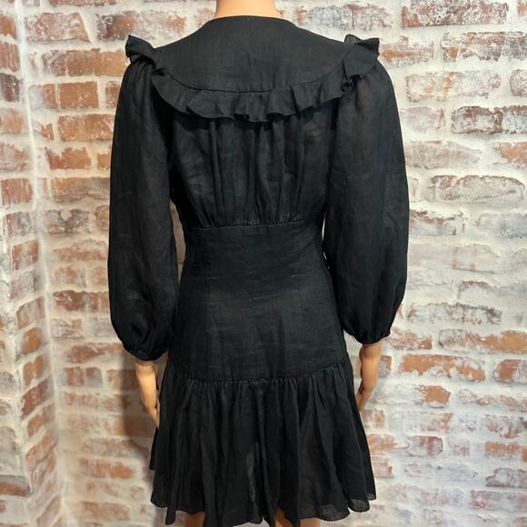 ZIMMERMAN Honour Linen Corset Mini Dress SZ1(6US/M) - Picture 4 of 7